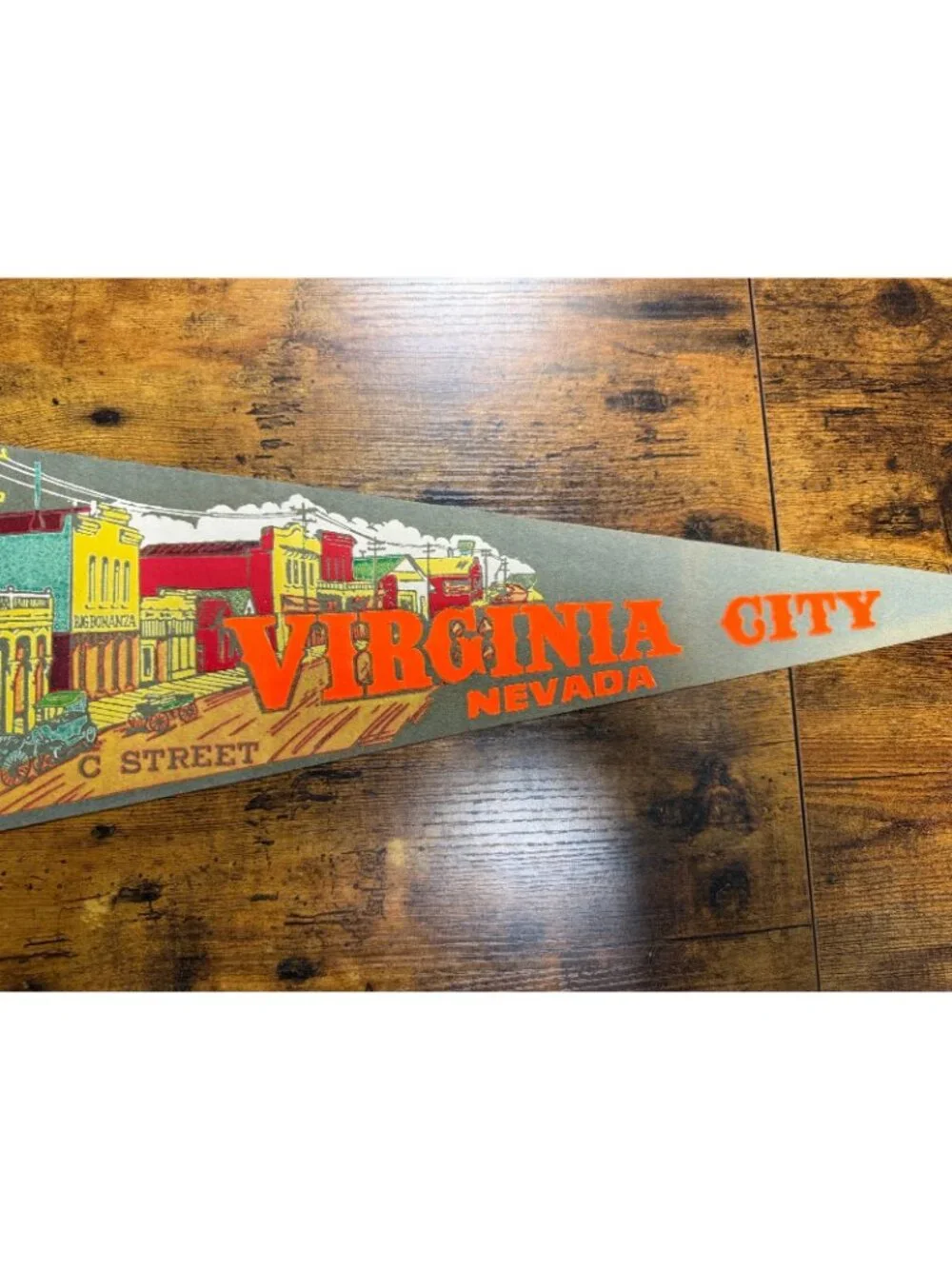 Vintage Virginia City, Nevada pennant